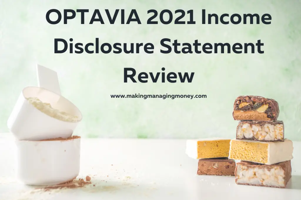 OPTAVIA 2021 Income Disclosure