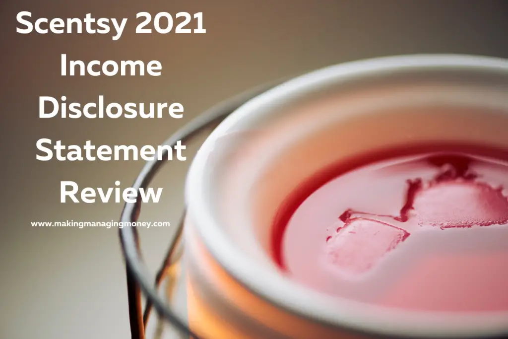 Scentsy 2021 Income Disclosure Statement